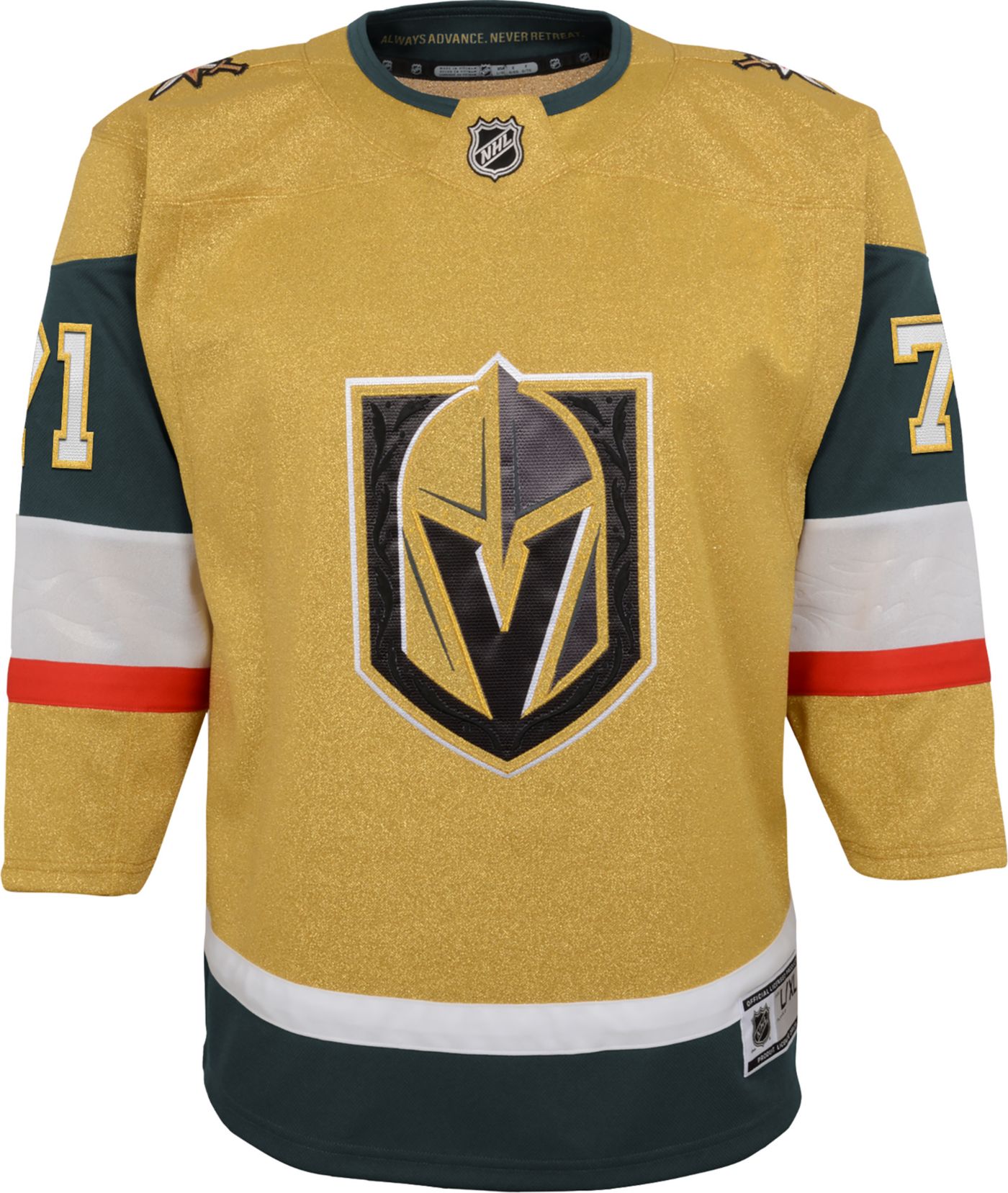 Adidas NHL Hockey Las Vegas Golden Knights #71 hotsell Karlsson 2018 Jersey Youth Boys M