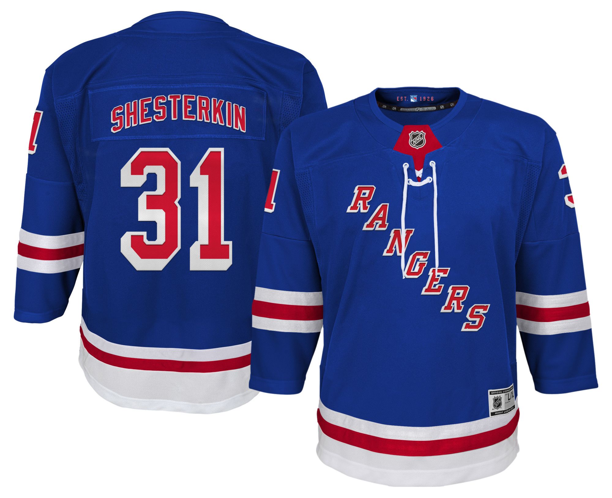 NHL Youth New York Rangers Igor Shesterkin #31 2024-2025 Home Authentic Jersey product image