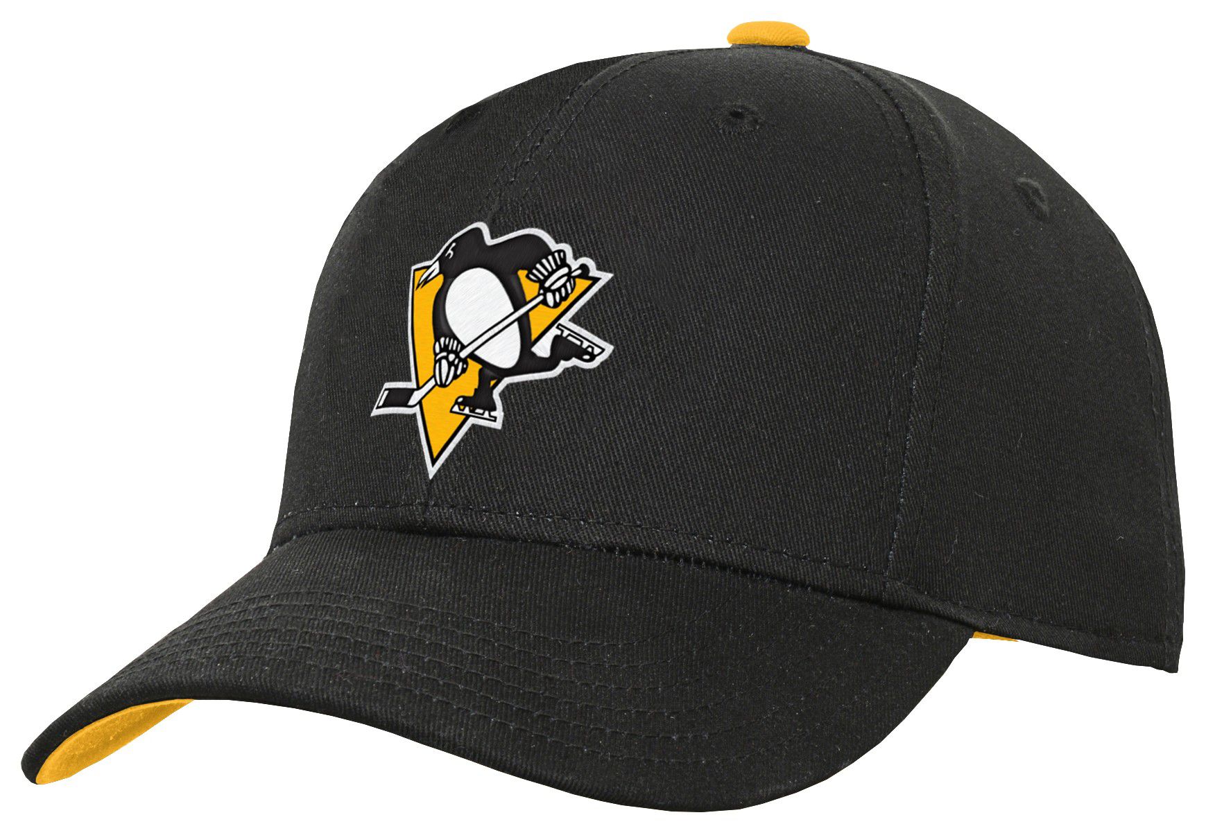 NHL Youth Pittsburgh Penguins Precurved Black Adjustable Hat product image