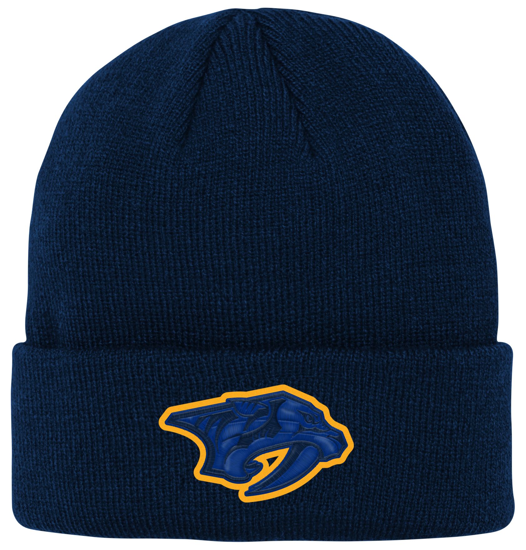 NHL Youth Nashville Predators Team Logo Navy Cuffed Beanie product image
