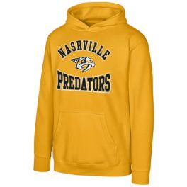 NHL Nashville Predators Womens 2024 Yellow Pullover Hoodie Size Large