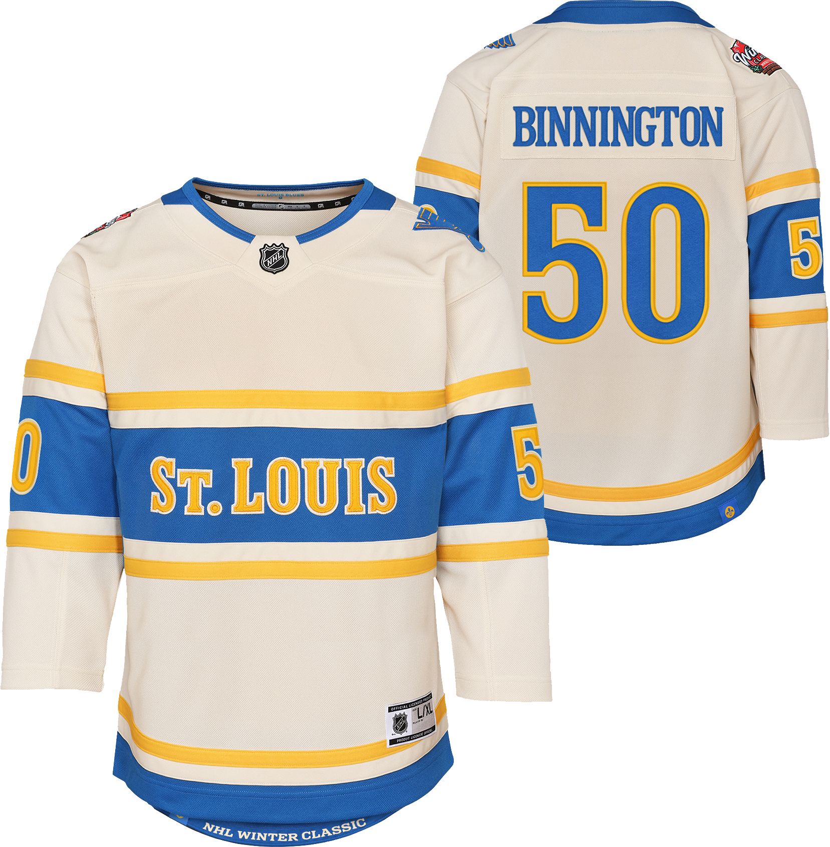 NHL Youth St. Louis Blues Jordan Binnington 50 20242025 Winter