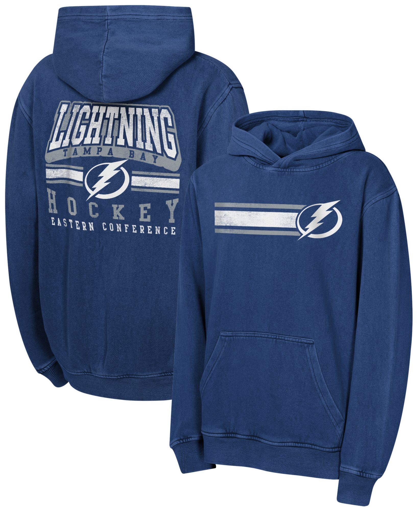NHL Youth Tampa Bay Lightning Cross Fade Navy Pullover Hoodie product image