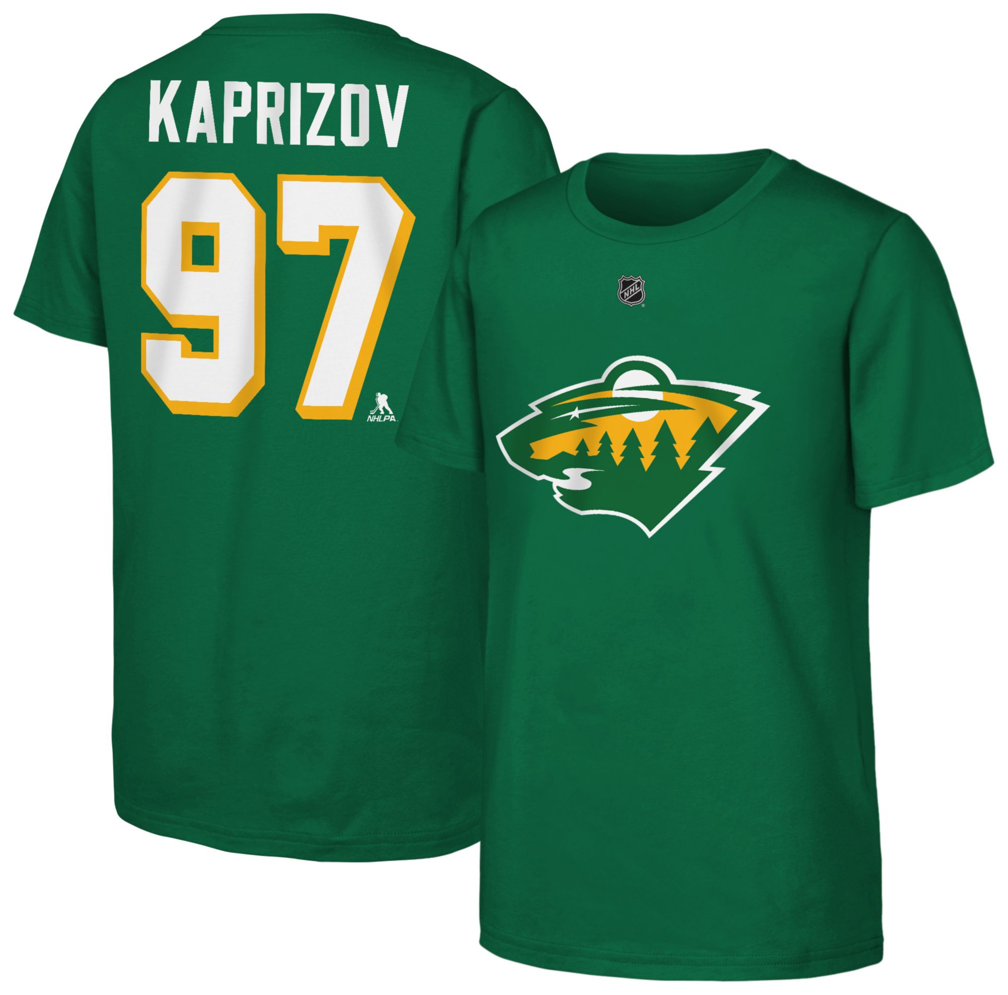 NHL Youth Minnesota Wild Kirill Kaprizov #97 Green T-Shirt product image