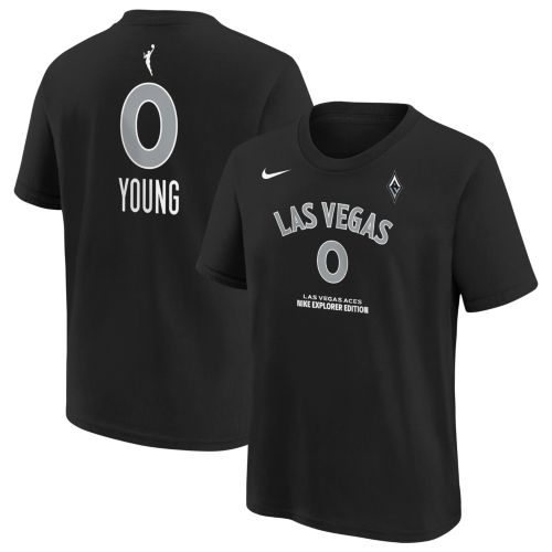 Nike Adult Las Vegas Aces A'ja Wilson #22 Explorer Black T-Shirt