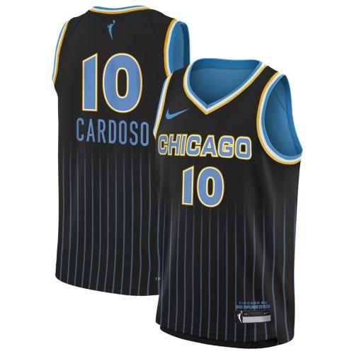 Nike Adult Chicago Sky Black Kamilla Cardoso #10 Explorer Jersey
