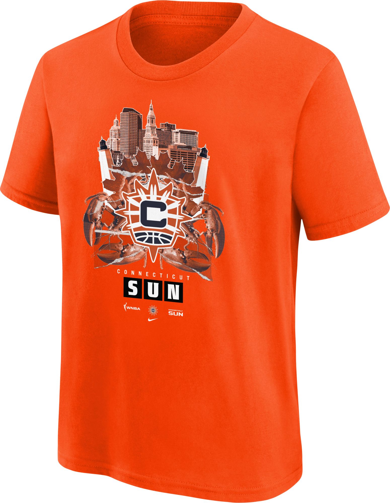 Outerstuff Youth Connecticut Sun Orange Logo T-Shirt product image