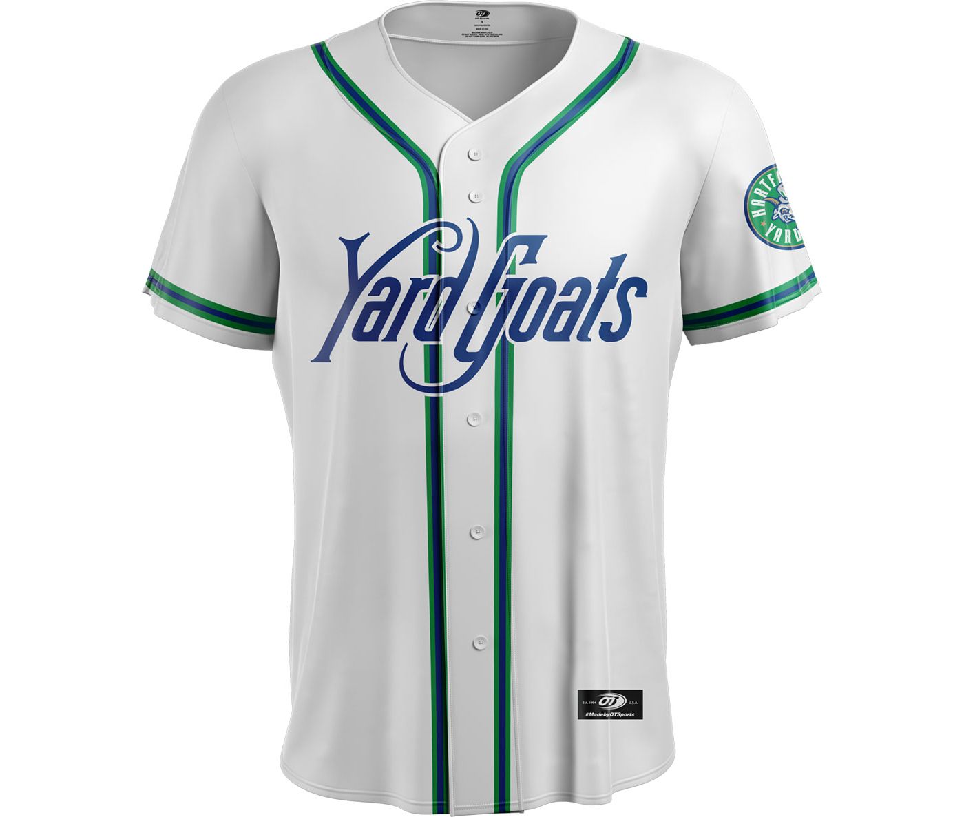 OT Sports Men s Hartford Yard Goats White Replica Home Jersey XXL