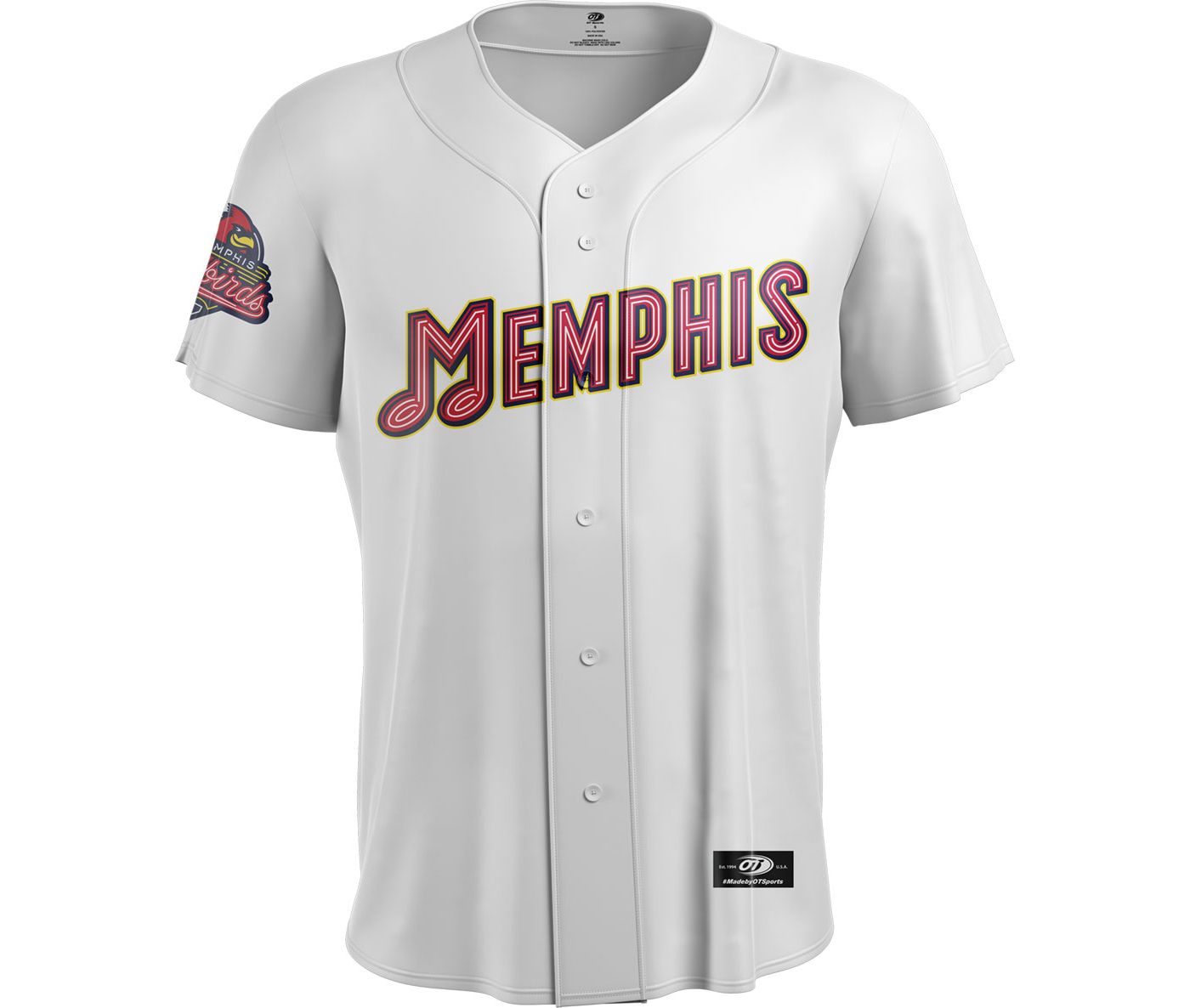 OT Sports Men s Memphis Redbirds White Replica Home Jersey Dick s Sporting Goods