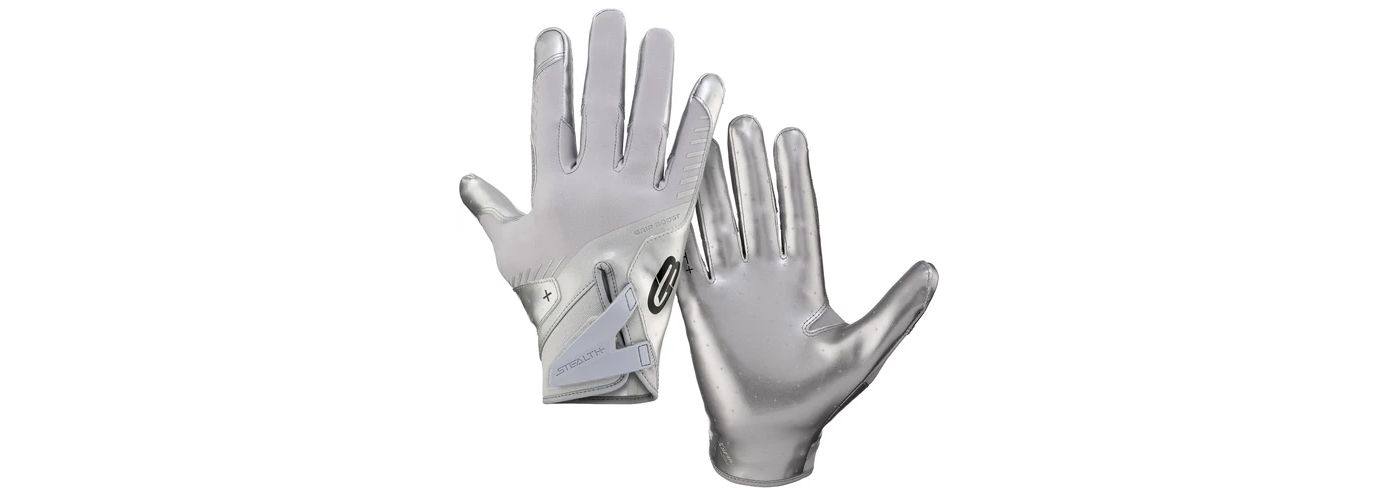 Solid white football gloves on sale