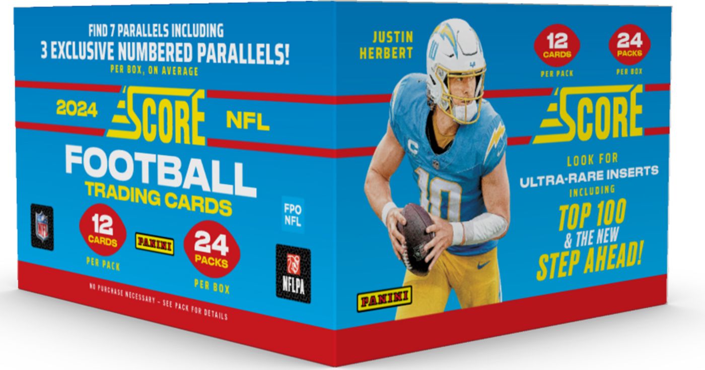 7 boxes of score 2022 football 2024 cards