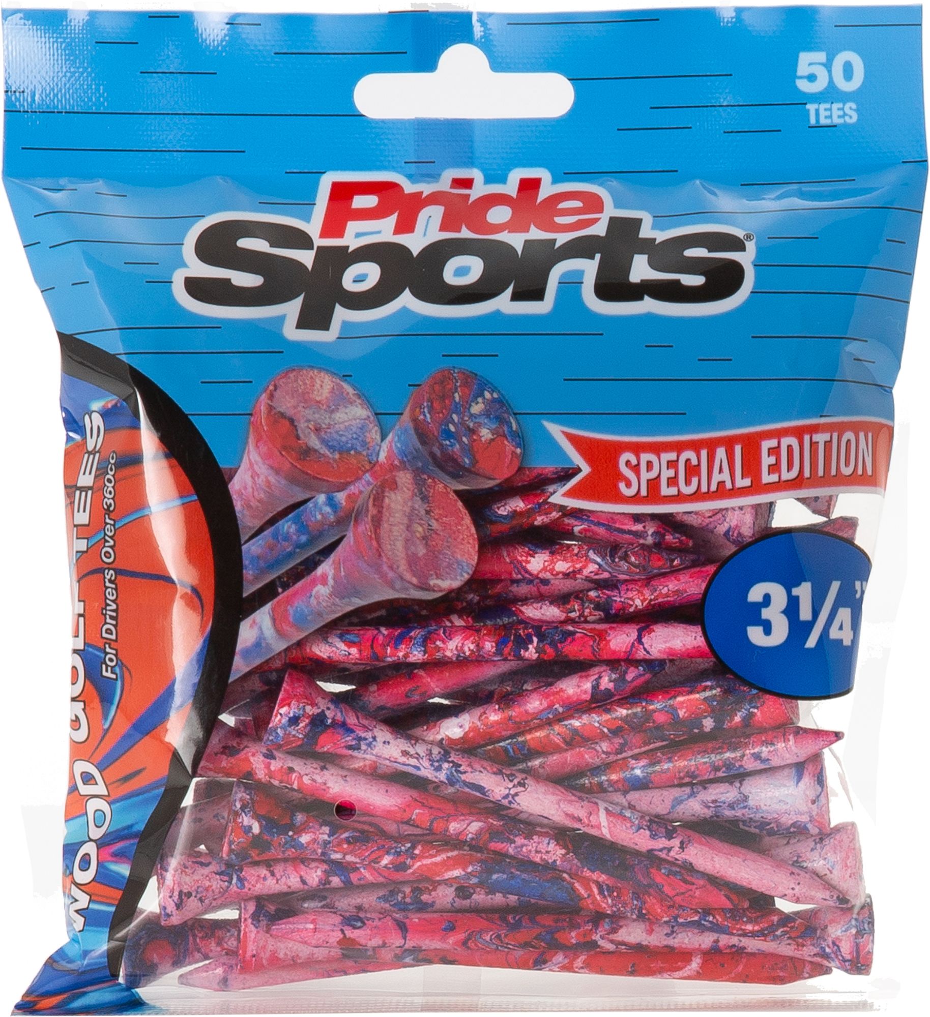 Pride 3.25" Paint Splatter Golf Tees - 50 Pack product image