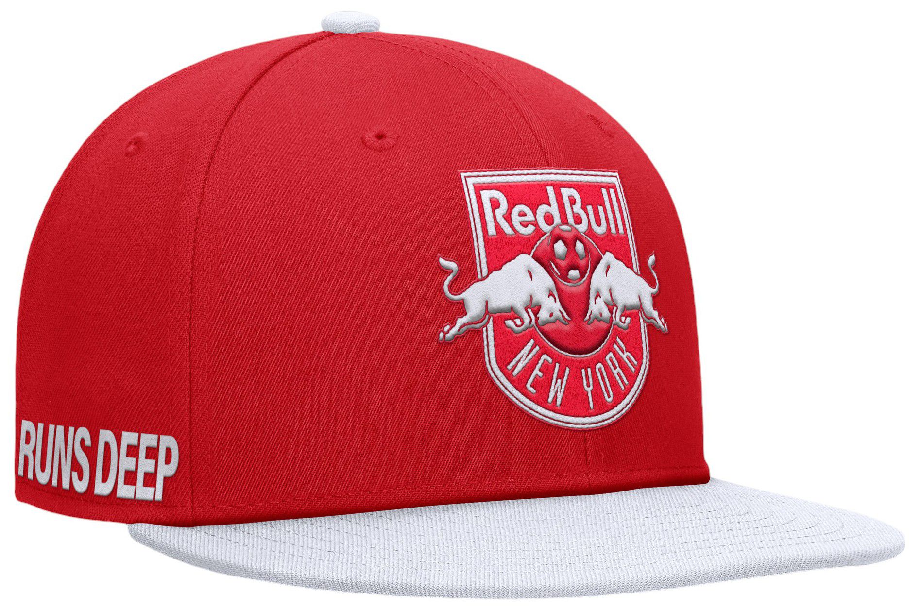 MLS Adult New York Red Bulls Sitter Red Snapback Adjustable Hat product image
