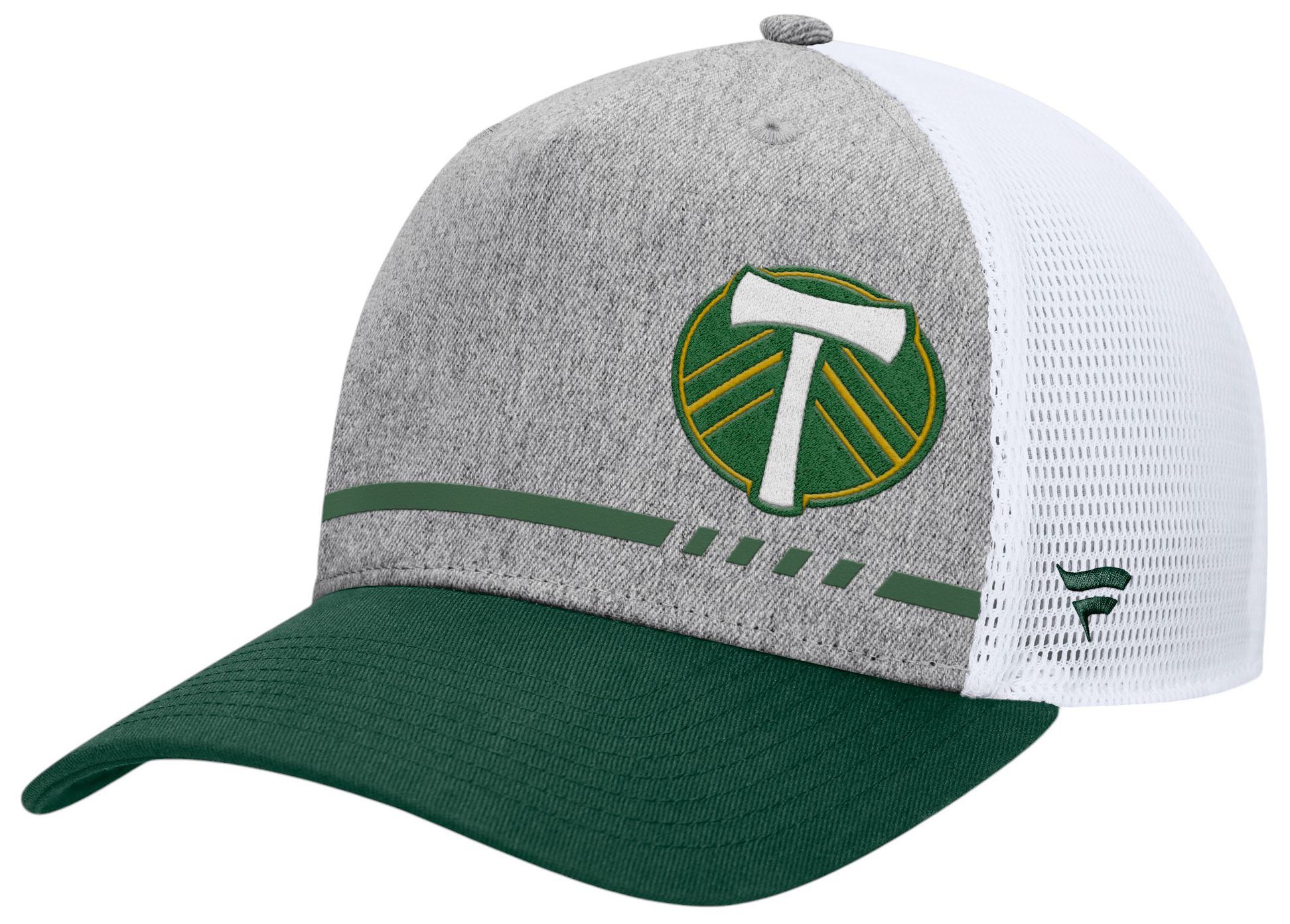 MLS Adult Portland Timbers Low Block Grey Trucker Adjustable Hat product image