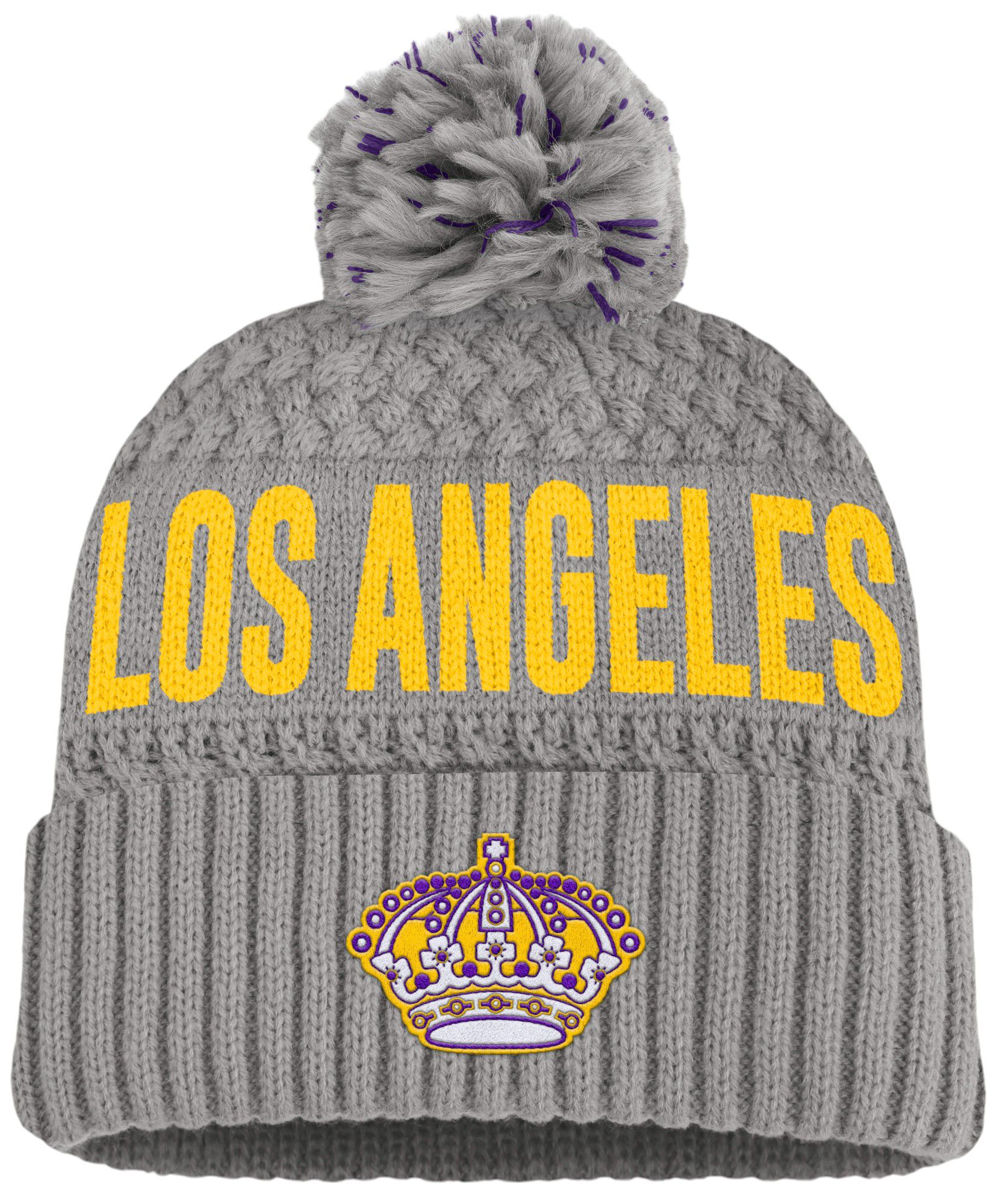 NHL Women's Los Angeles Kings 2024 Tilly Gray Pom Beanie Dick's