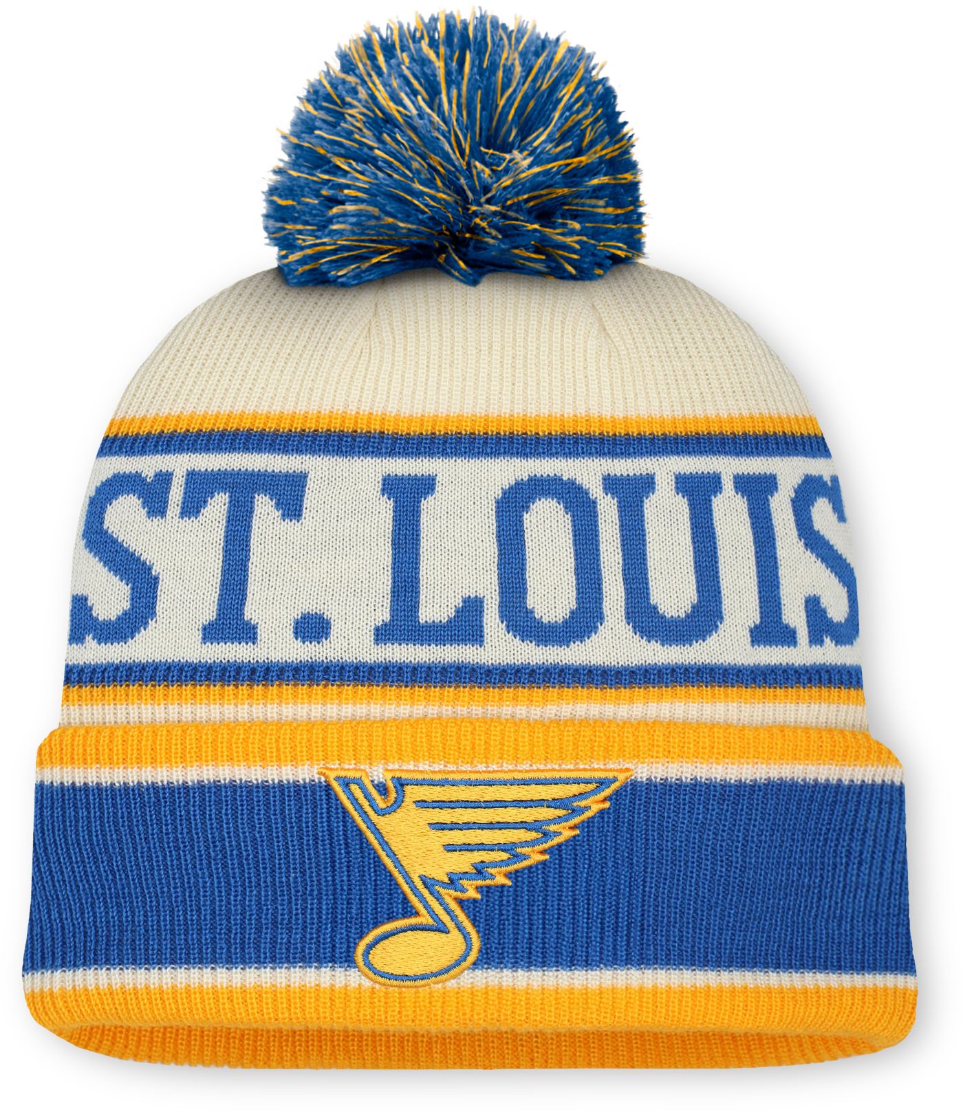 NHL Adult St. Louis Blues 2024 2025 Winter Classic Blue Pom Knit Beanie