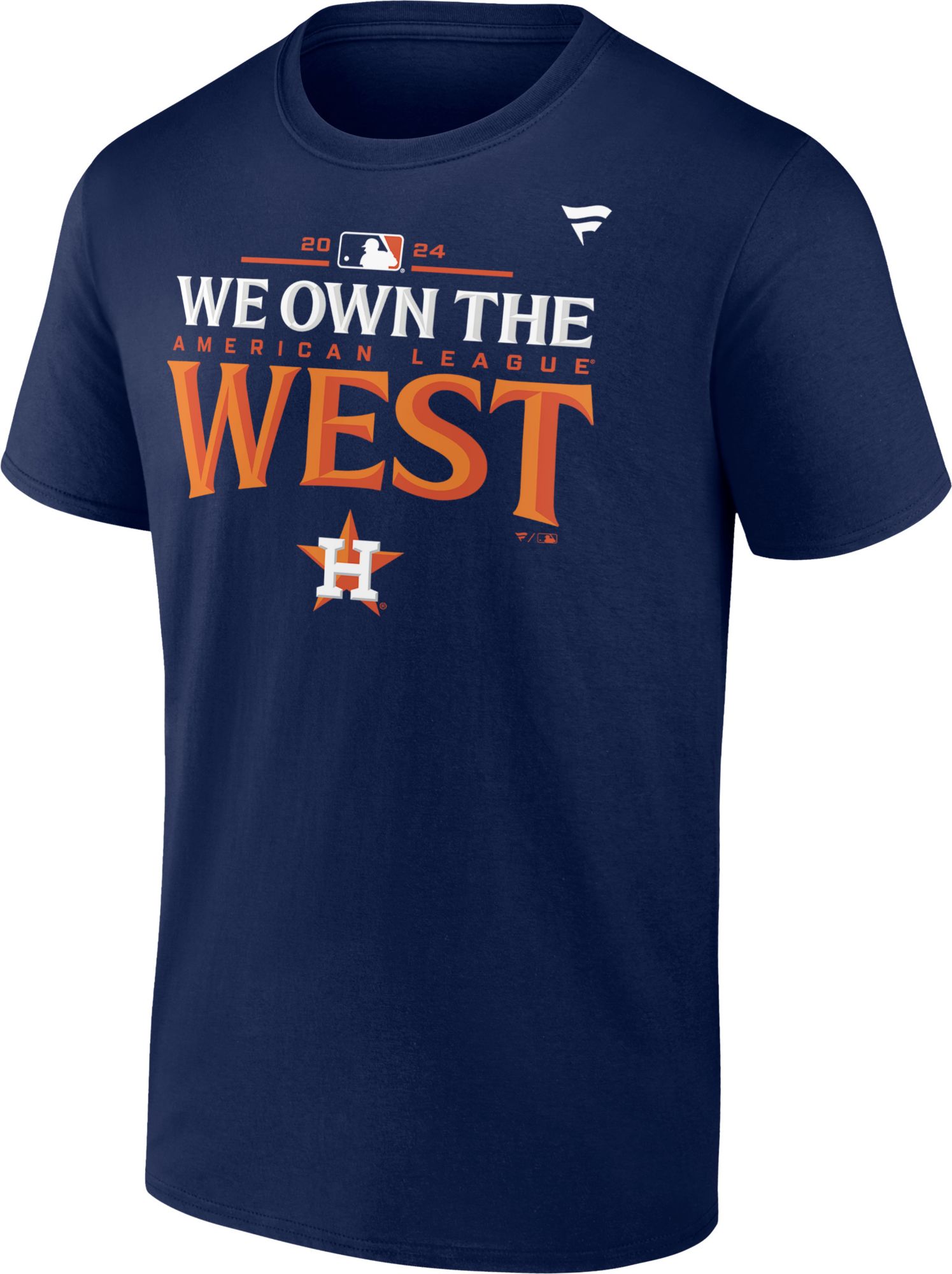 MLB Team Apparel Men's 2024 Division Champs Houston Astros Navy Locker Room T-Shirt product image