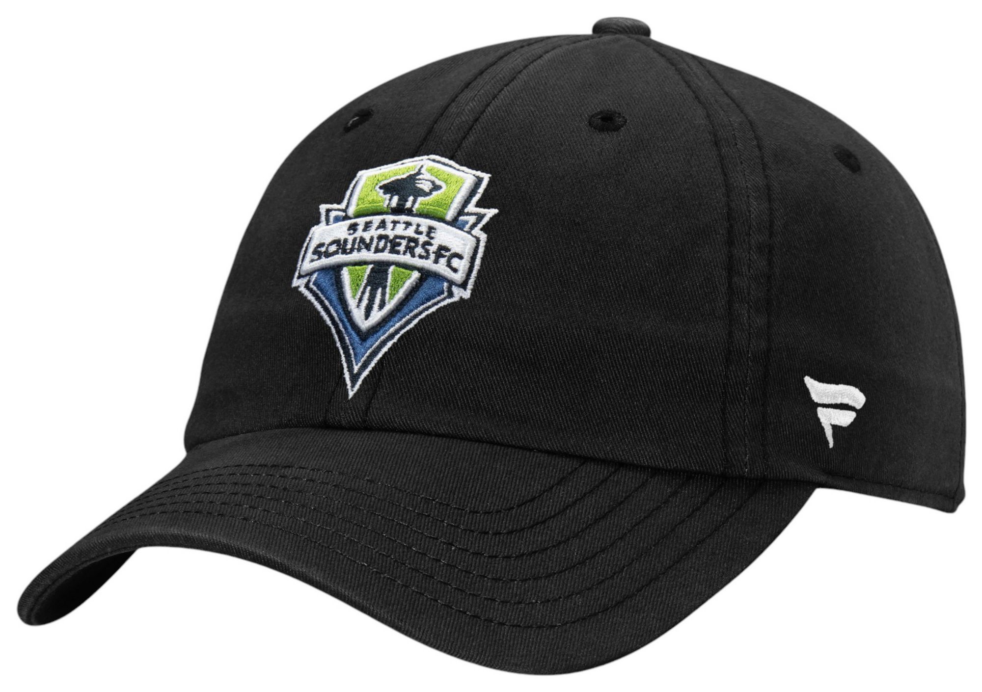 NHL Adult Seattle Sounders Logo Black Adjustable Hat product image