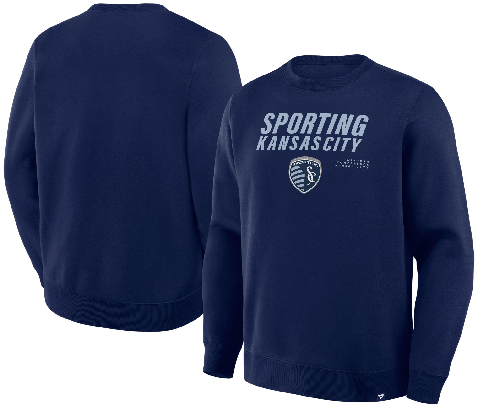 MLS Adult Sporting Kansas City Fleece Navy Crewneck Sweatshirt product image