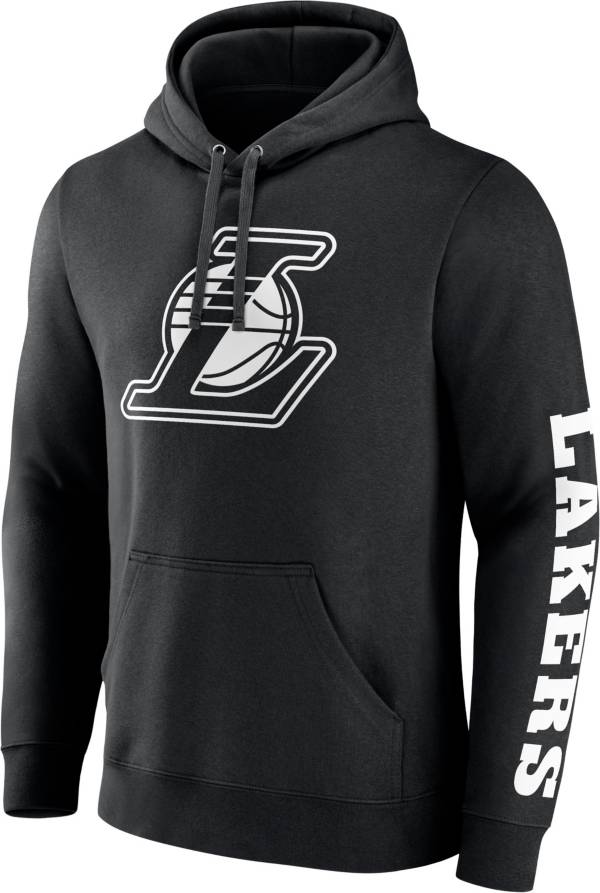 Black and white lakers hoodie hot sale