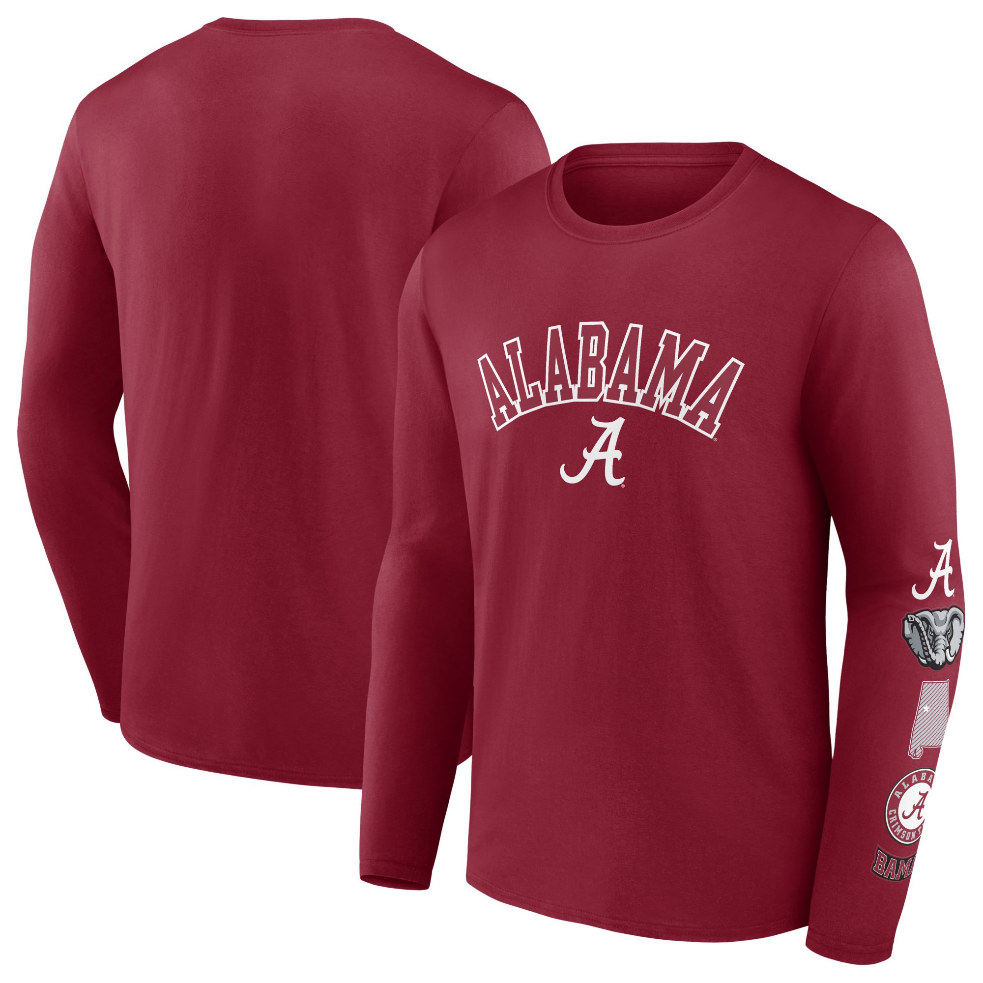 NCAA Men's Alabama Crimson Tide Crimson Badge Long Sleeve T-Shirt product image