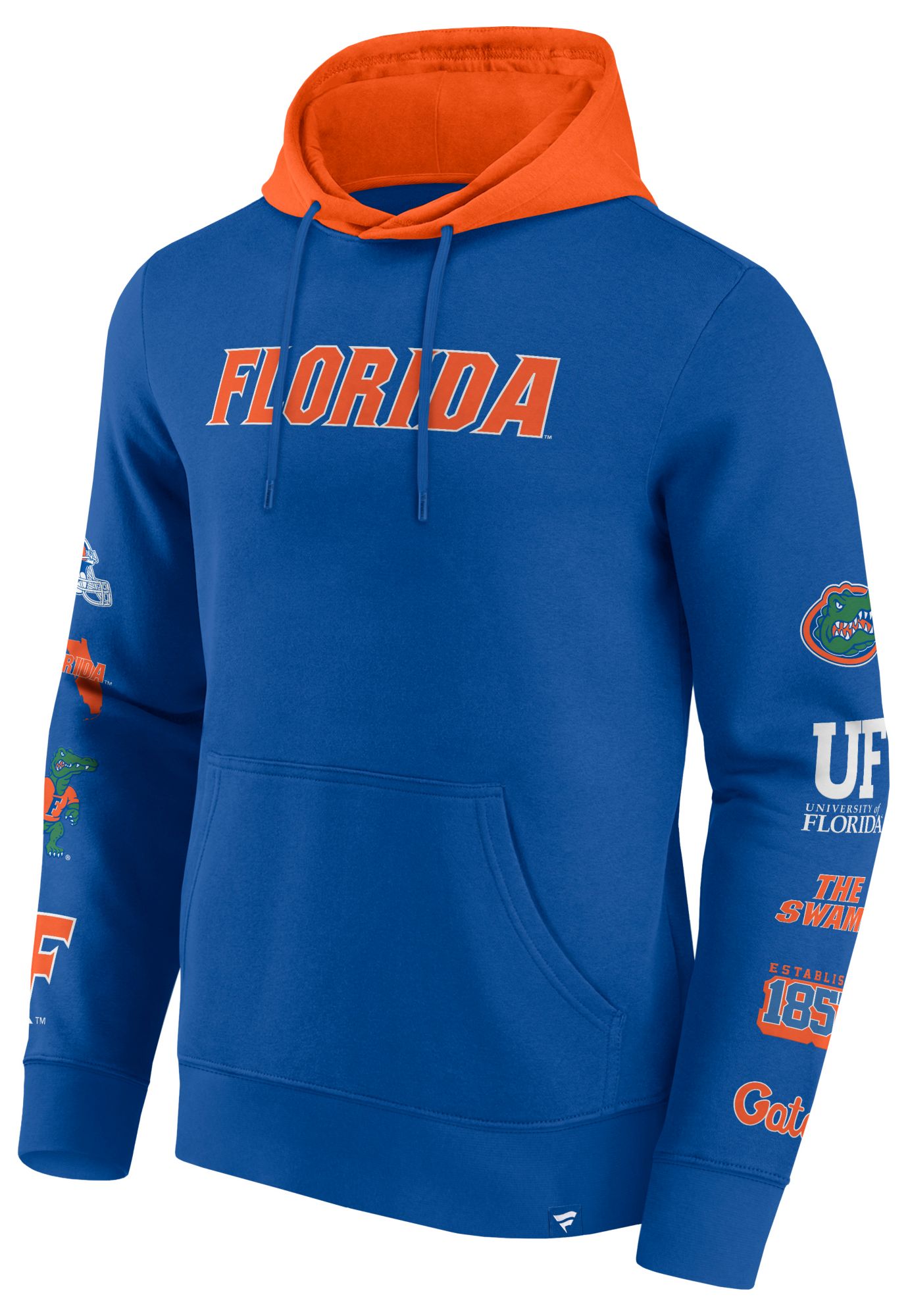 NCAA Men's Florida Gators Blue Colorblock Badge Pullover Hoodie product image