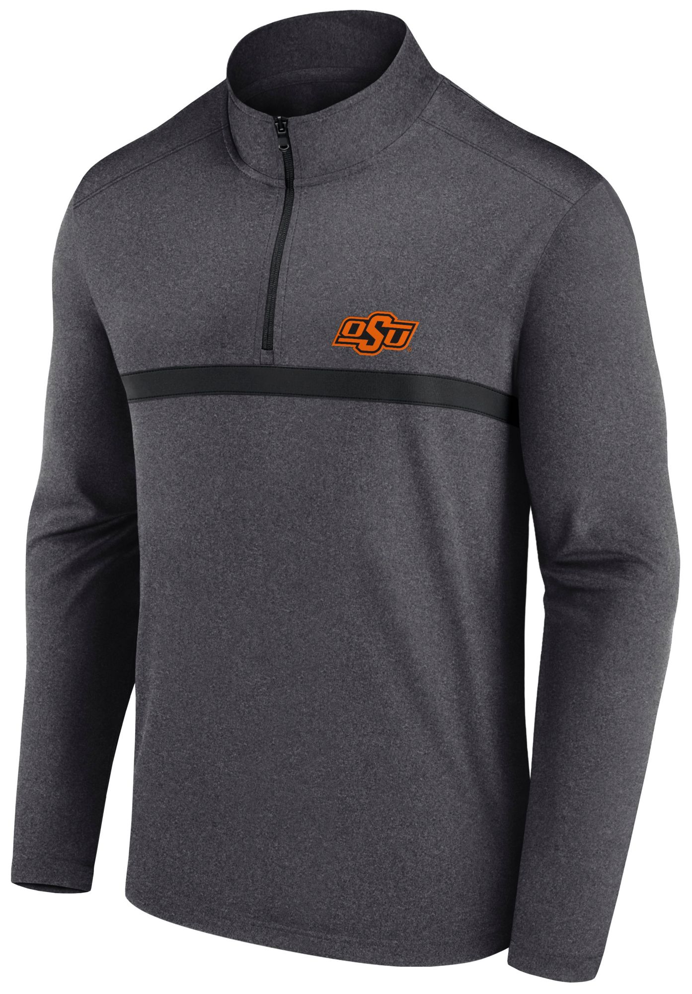 Logo Athletic Men's Oklahoma State Cowboys Grey Head to Head Quarter-Zip product image