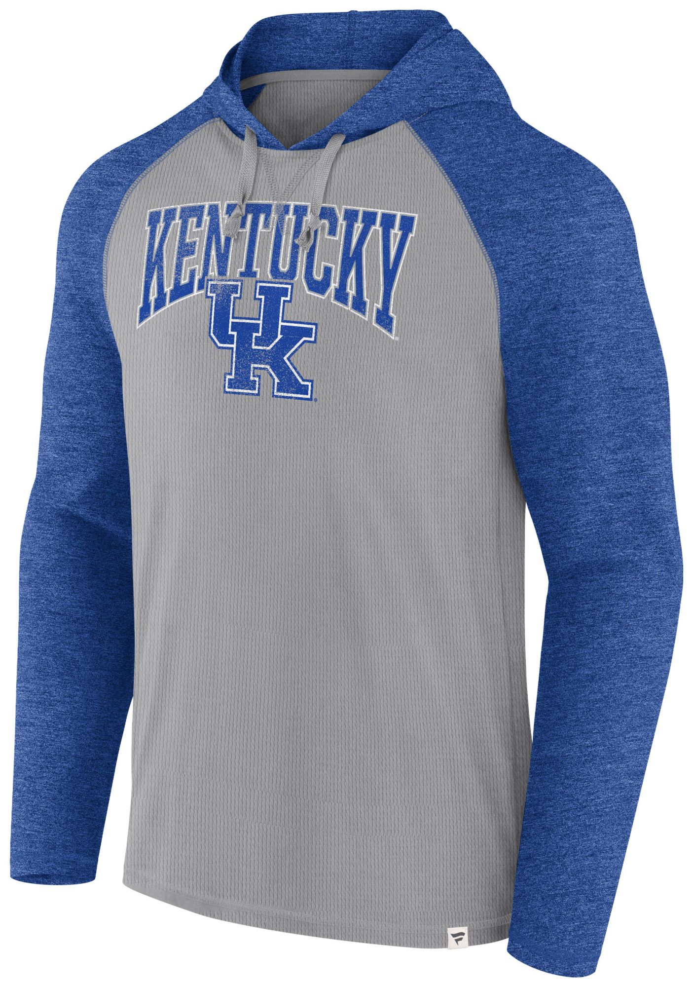 NCAA Men's Kentucky Wildcats Grey Quality Hooded Long Sleeve T-Shirt product image