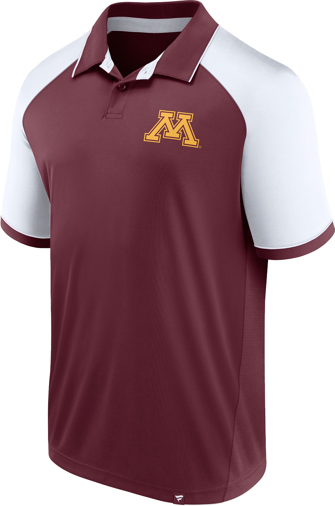 NCAA Men's Minnesota Golden Gophers Maroon/White Agility Logo Polo product image