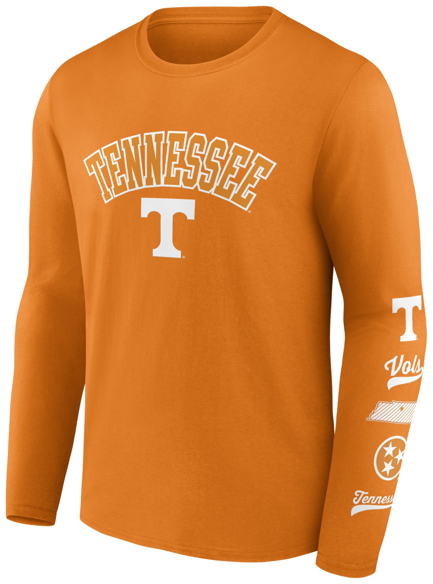 NCAA Men's Tennessee Volunteers Tennessee Orange Badge Long Sleeve T-Shirt product image