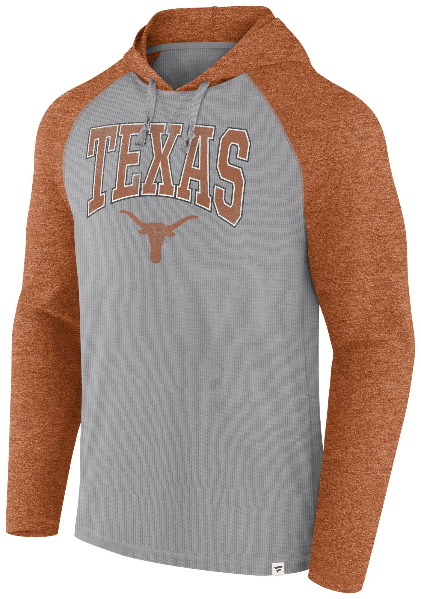 NCAA Men's Texas Longhorns Grey Quality Hooded Long Sleeve T-Shirt product image