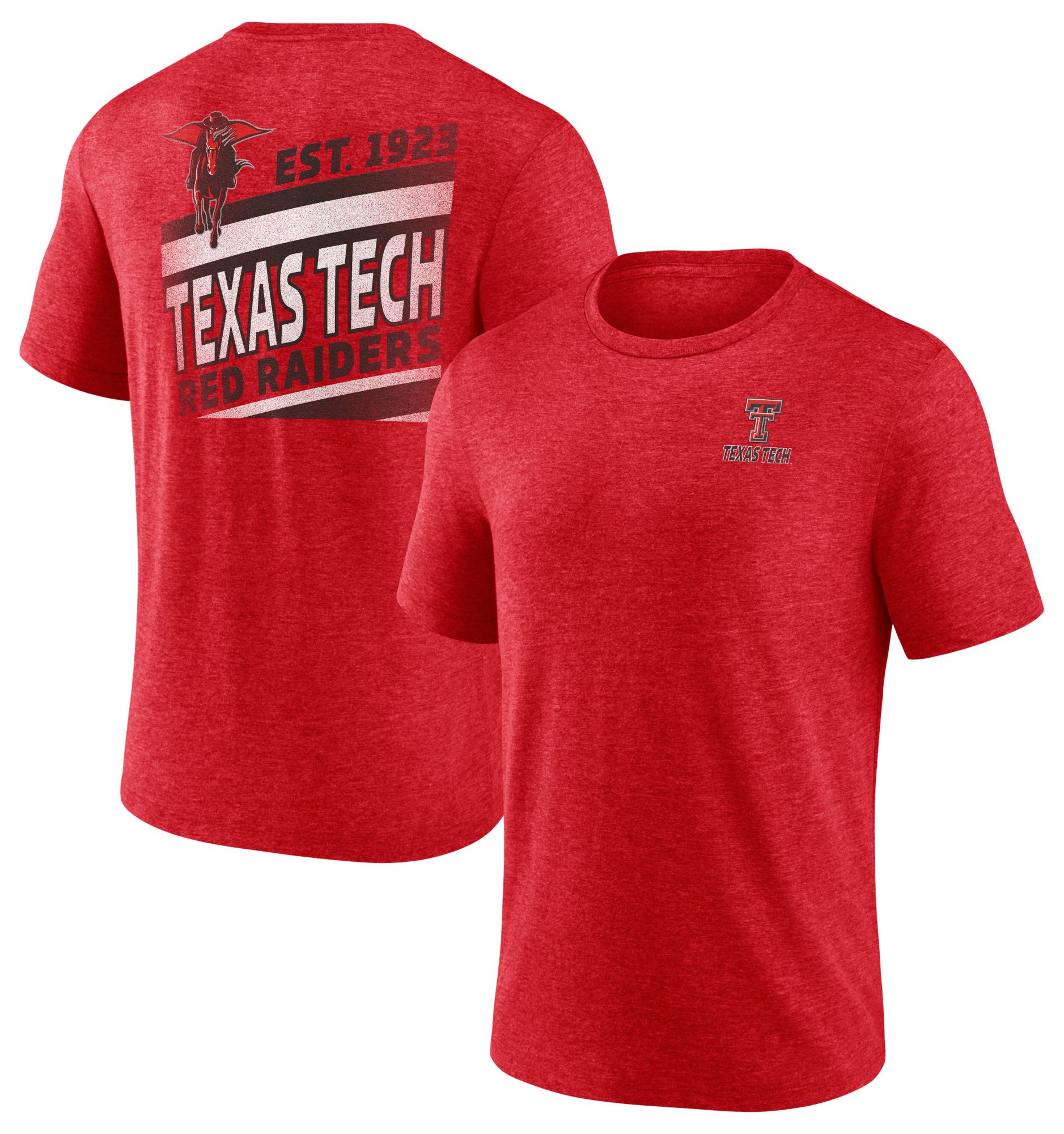 NCAA Men's Texas Tech Red Raiders Red Ideal Faded Tri-Blend T-Shirt product image