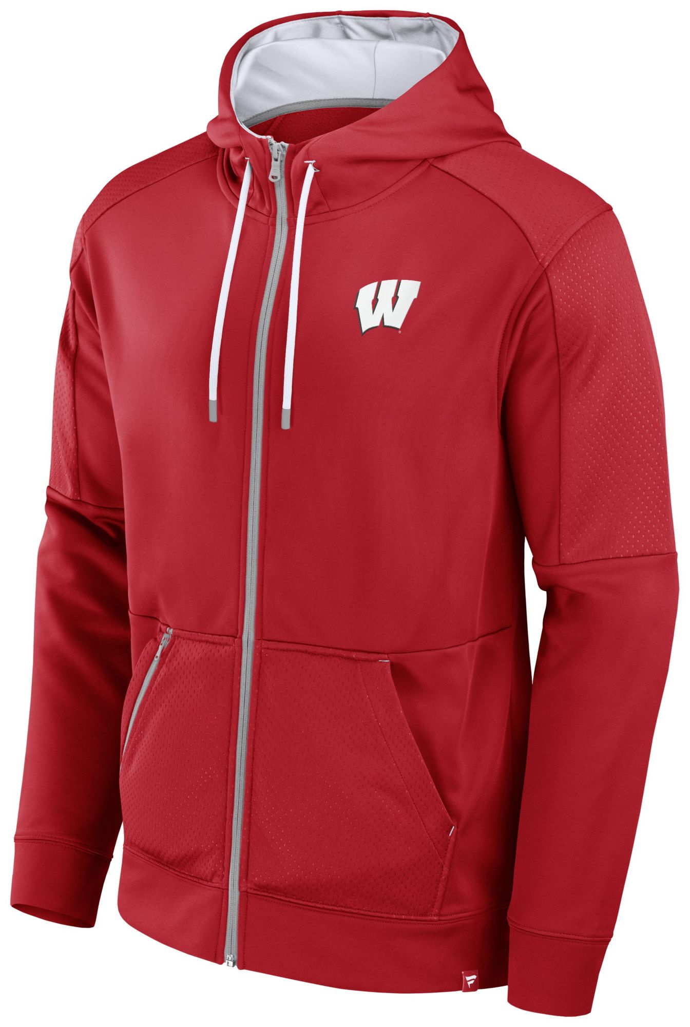 NCAA Men's Wisconsin Badgers Red Defender Full-Zip Hoodie product image
