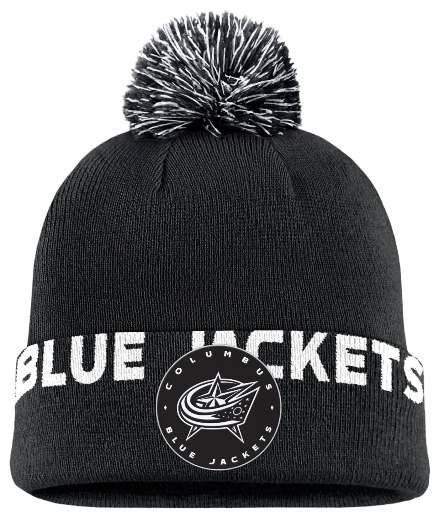 NHL Adult Columbus Blue Jackets 2024 High Stick Black Pom Beanie Dick s Sporting Goods