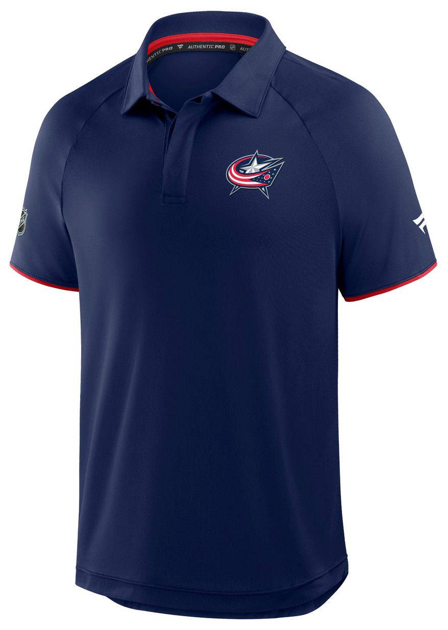NHL Men's Columbus Blue Jackets Navy Rink Polo product image