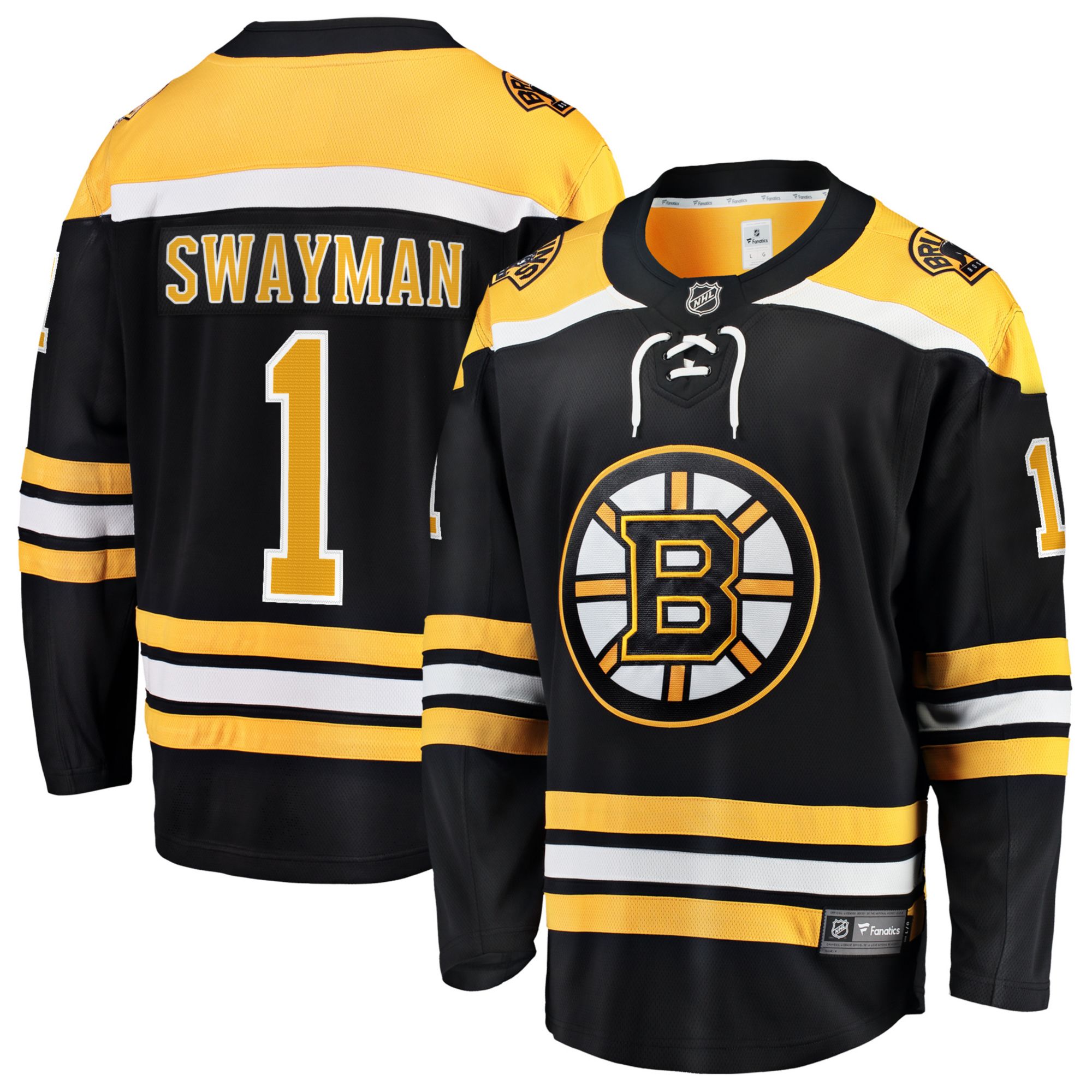 NHL Men's Boston Bruins Jeremy Swayman #1 Home Replica Jersey product image