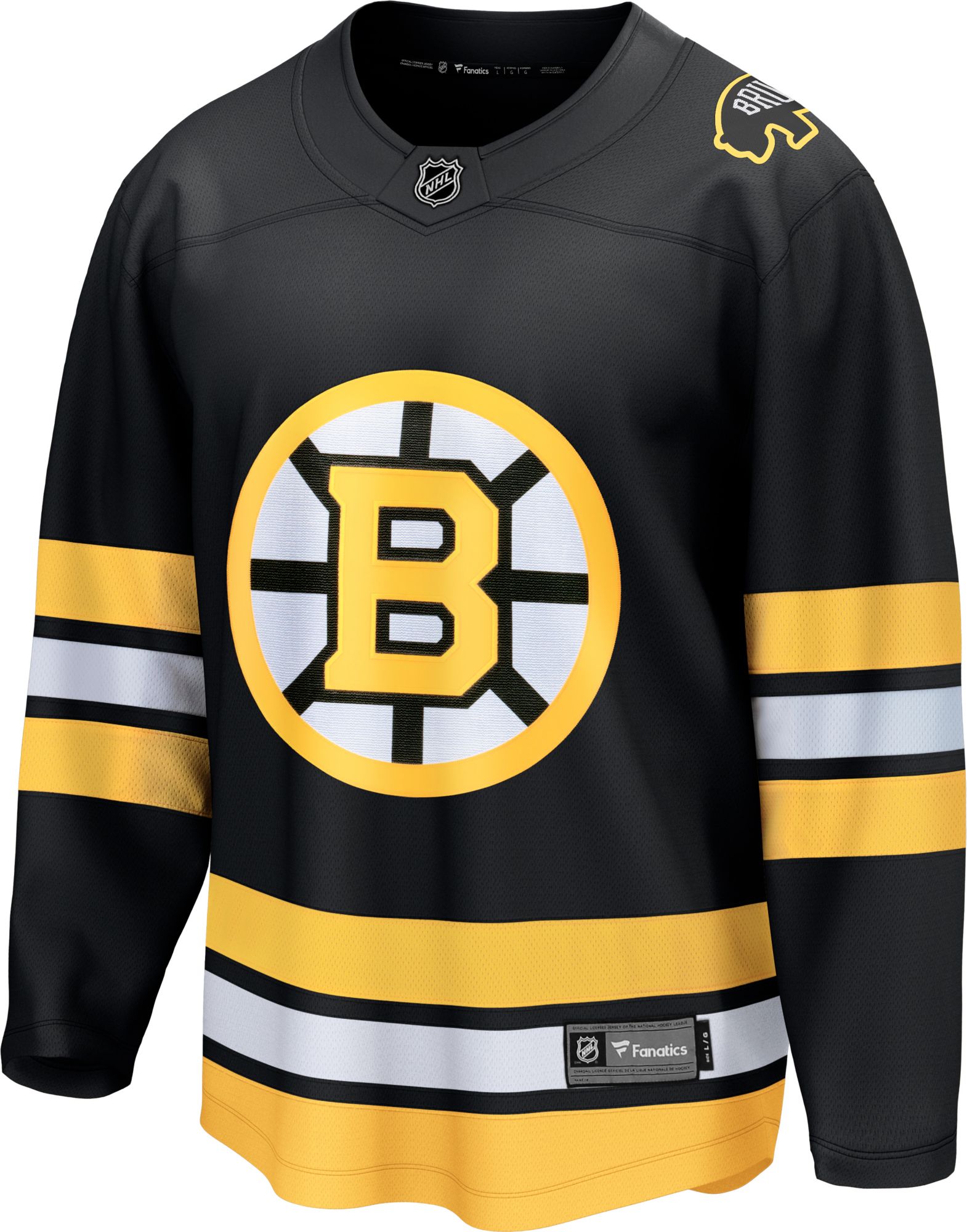 NHL Men's Boston Bruins Home Black Breakaway Replica Jersey product image