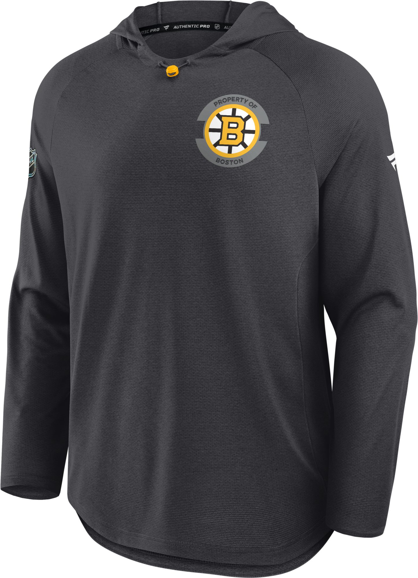 NHL Men's Boston Bruins Rink Lightweight Grey Pullover Hoodie product image