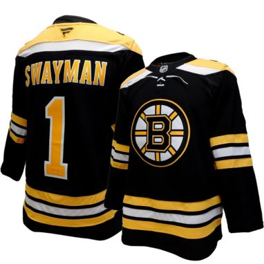 sorry, NHL Men's Boston Bruins Jeremy Swayman #1 Black Home Premium Authentic Jersey is currently out of stock