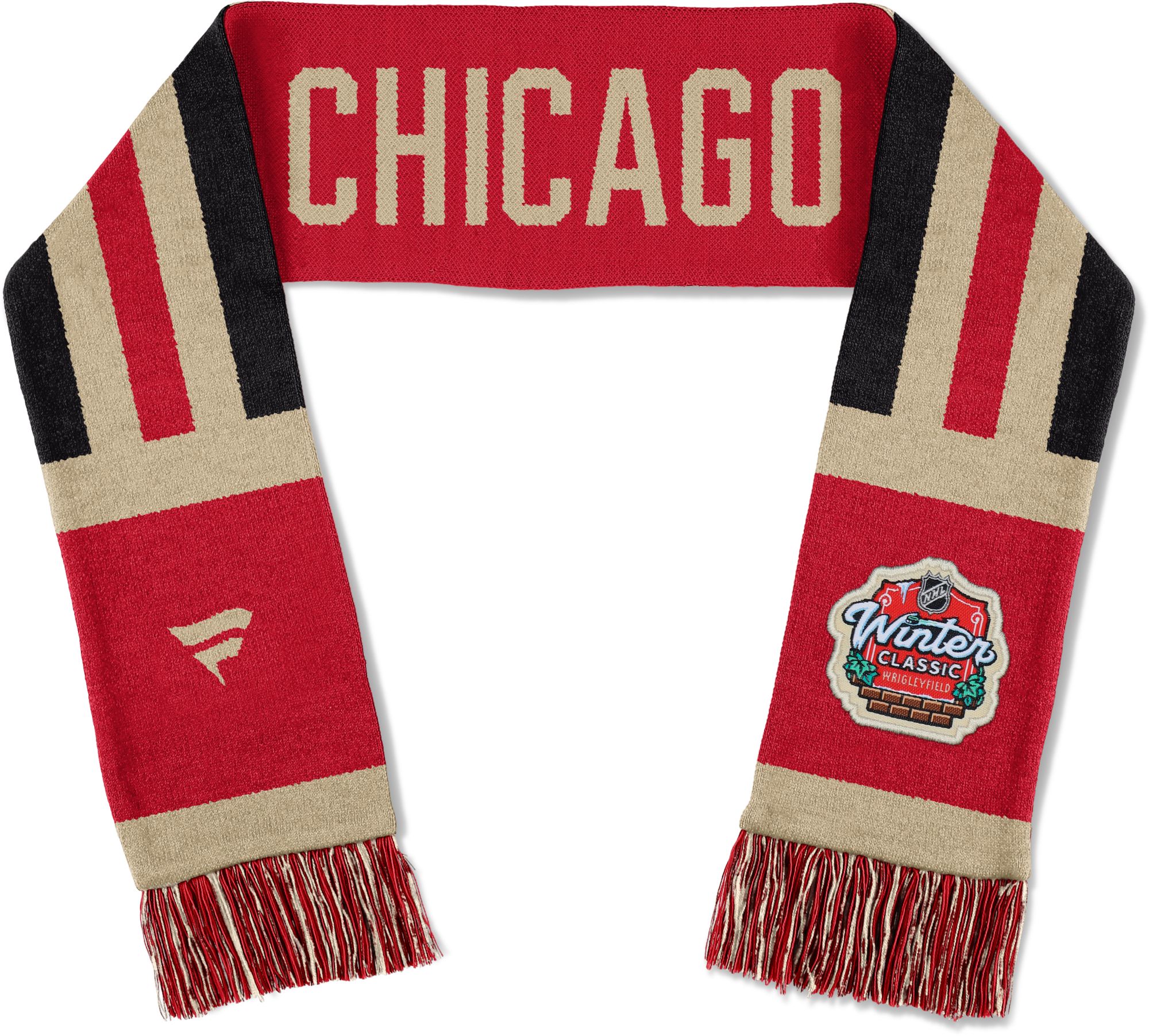 NHL Men's Chicago Blackhawks 20242025 Winter Classic Red Scarf Dick