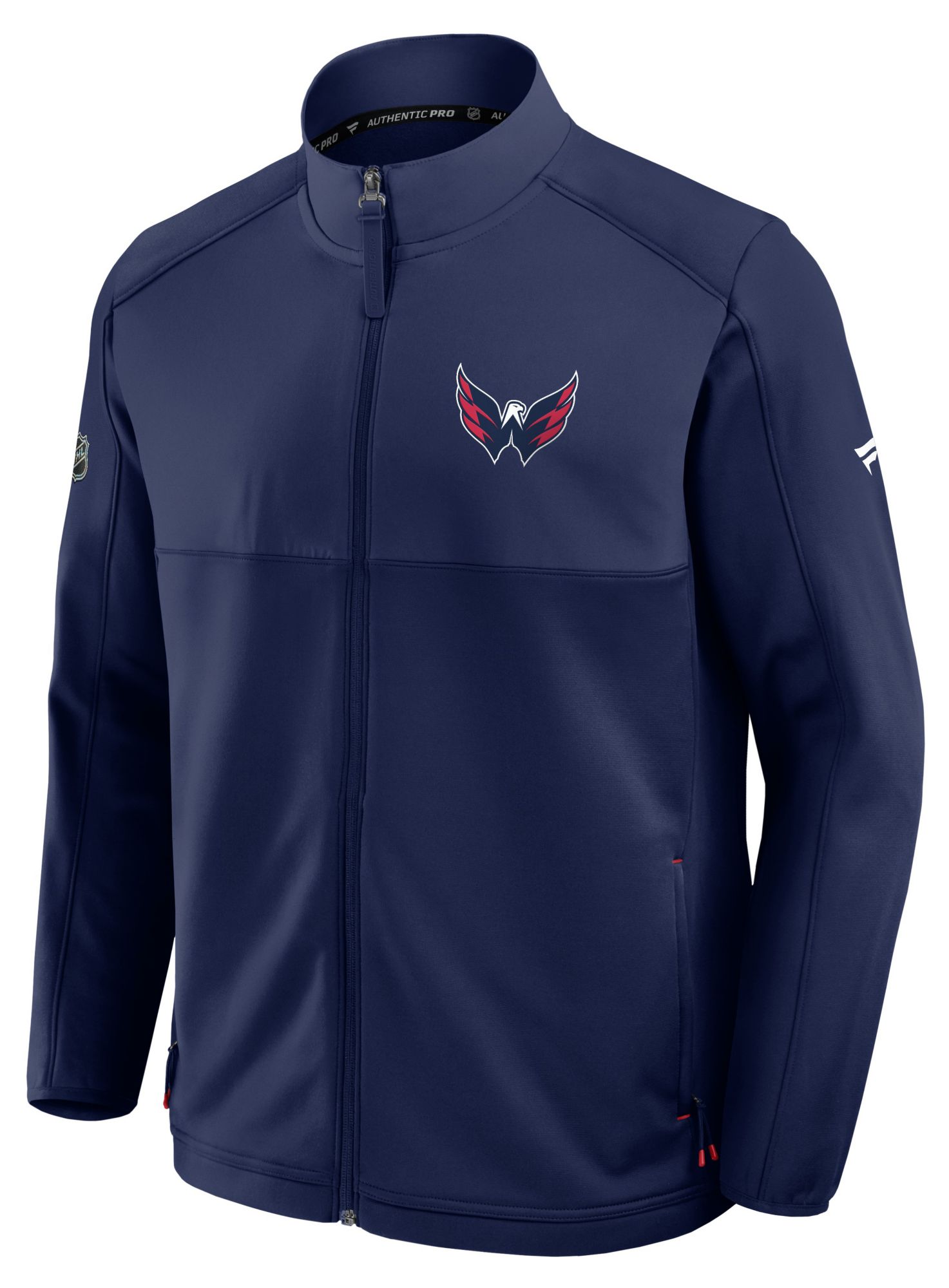 NHL Men's Washington Capitals Navy Full-Zip Fleece Jacket product image