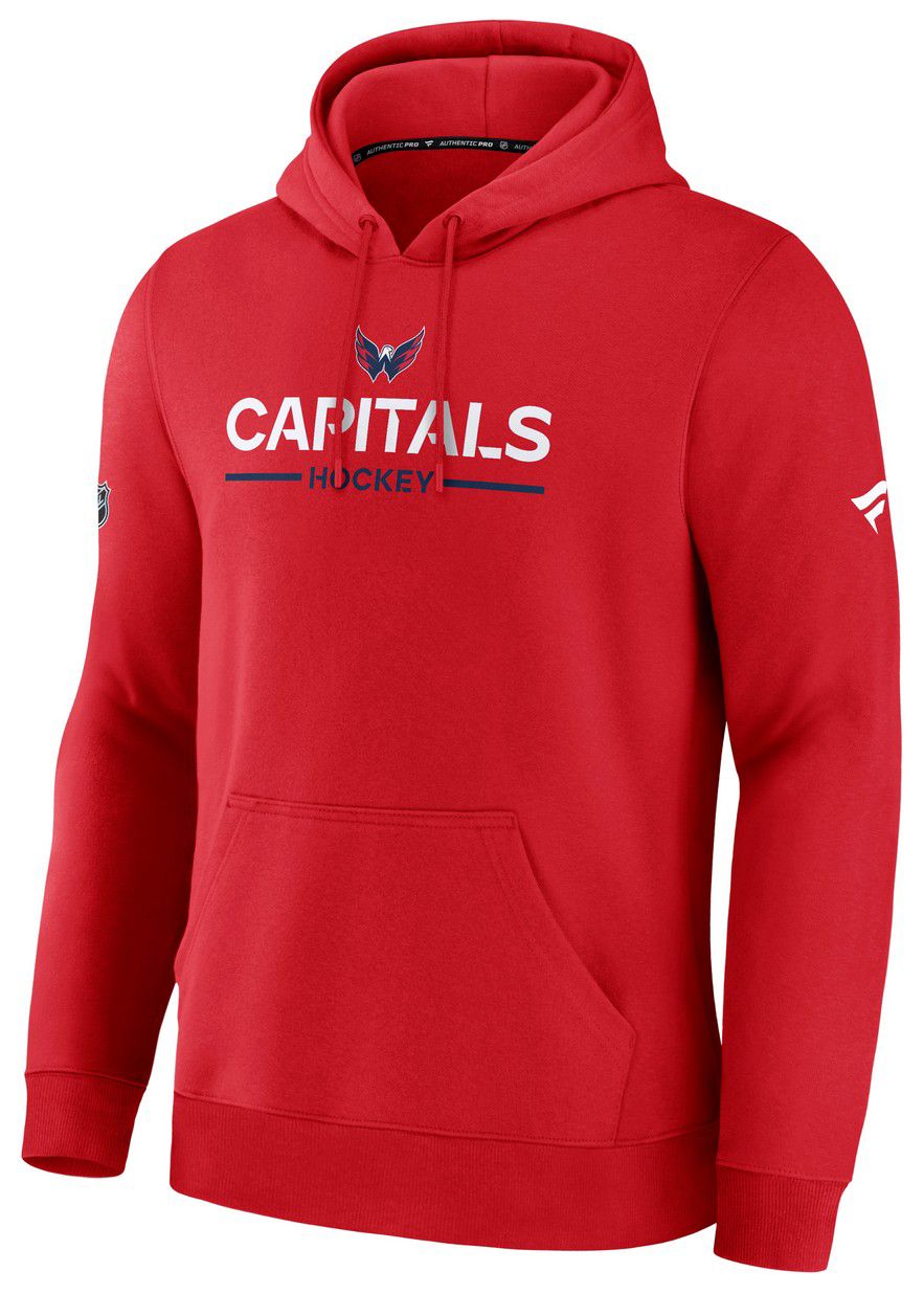 NHL Men's Washington Capitals Red Authentic Pro Rink Pullover Hoodie product image