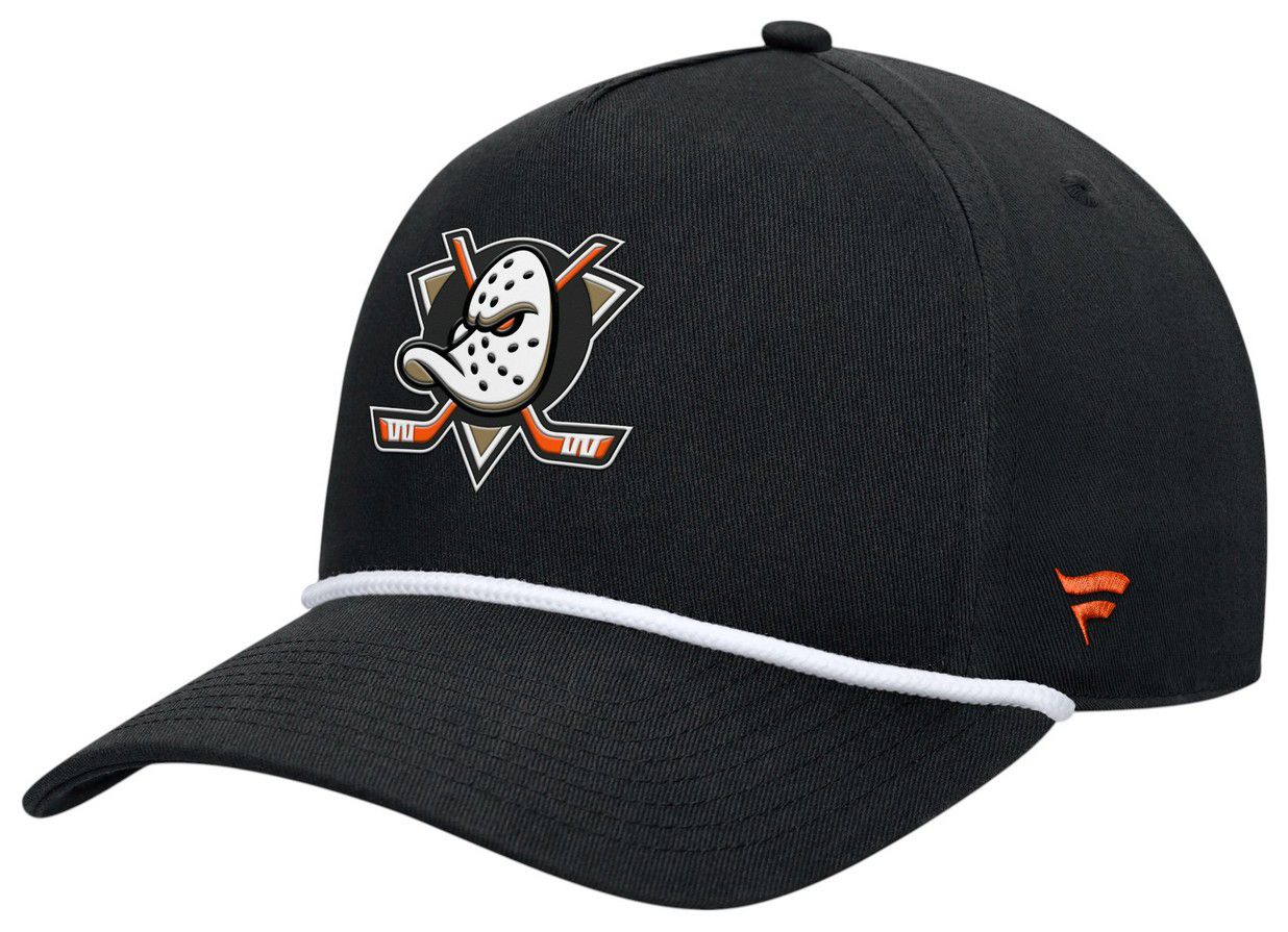 NHL Adult Anaheim Ducks Black Rope Structured Adjustable Hat product image
