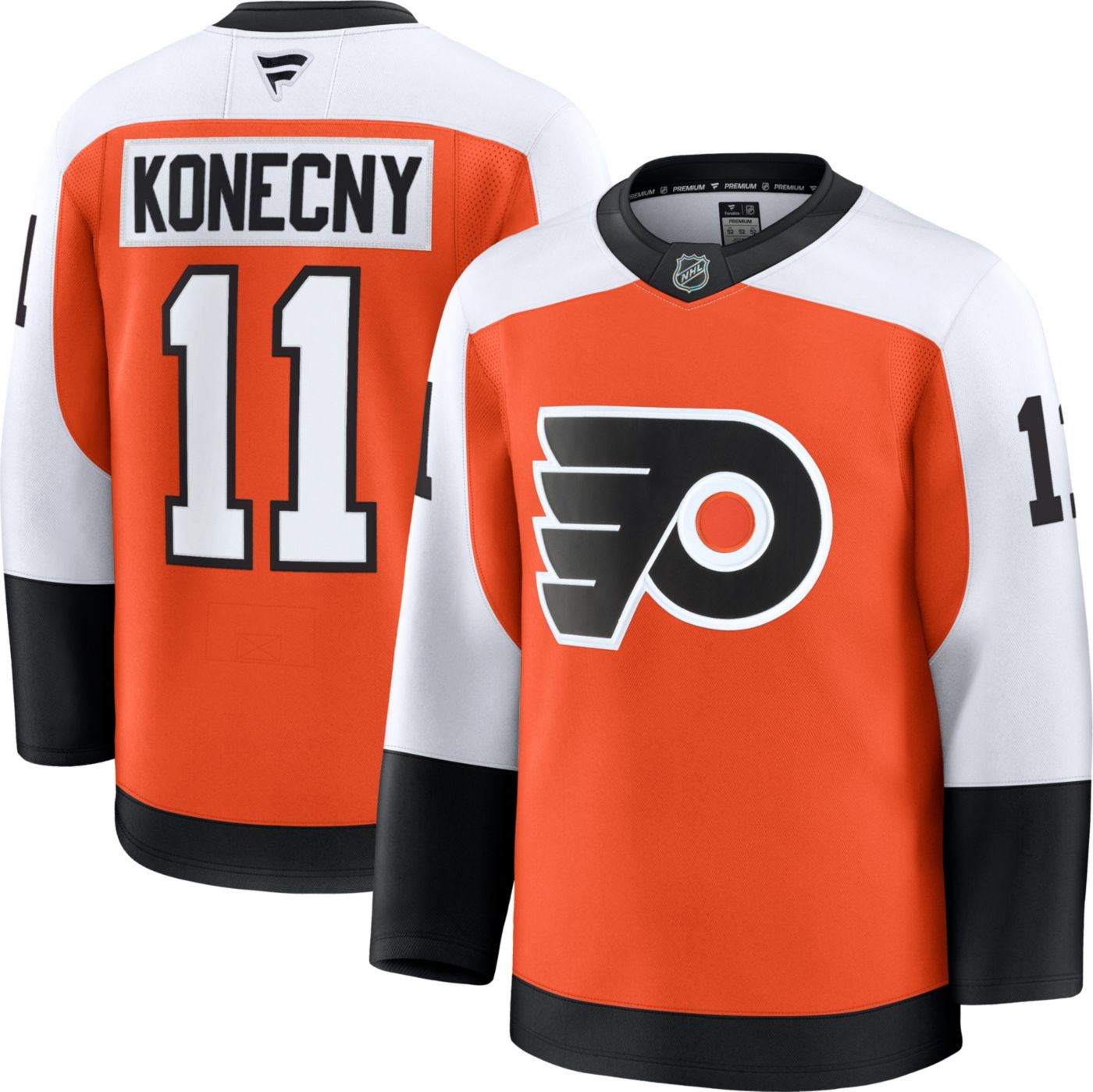 NHL Men s Philadelphia Flyers Travis Konecny 11 2024 2025 Premium Authentic Home Jersey Dick s Sporting Goods