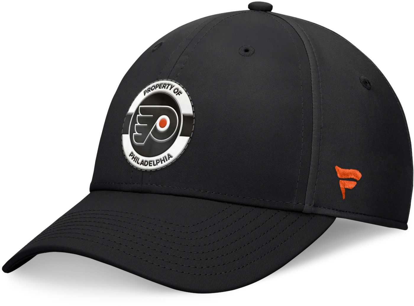 Men s NHL Fanatics Philadelphia Flyers Authentic Pro Training Camp Flex Hat Black Medium