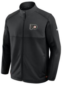 NHL Men's Philadelphia Flyers Black Rink Full-Zip Fleece Jacket