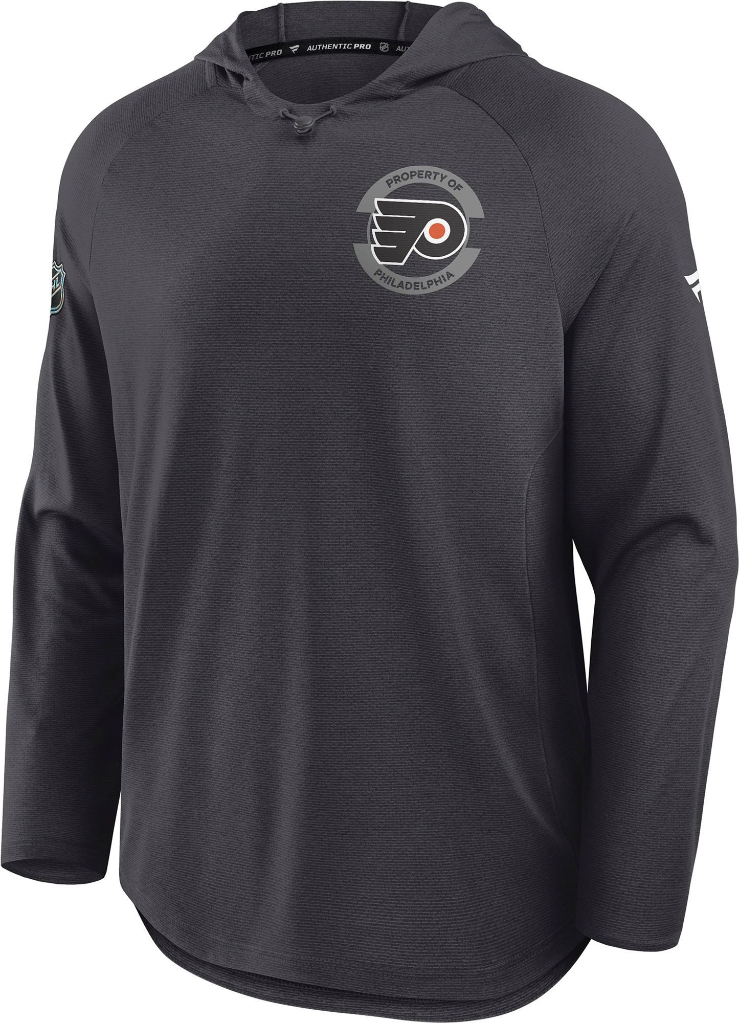 NHL Men's Philadelphia Flyers Grey Rink Lightweight Pullover Hoodie product image