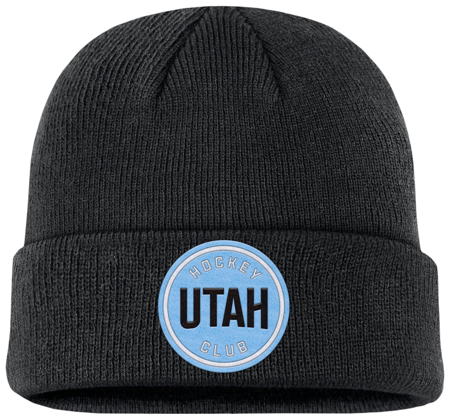 NHL Adult Utah Hockey Club Core Black Cuffed Knit Beanie product image