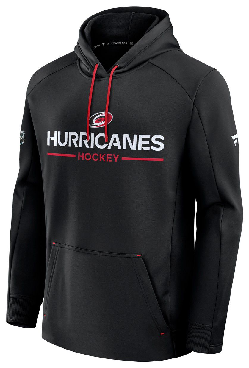 NHL Men's Carolina Hurricanes Black Authentic Pro Rink Pullover Hoodie product image