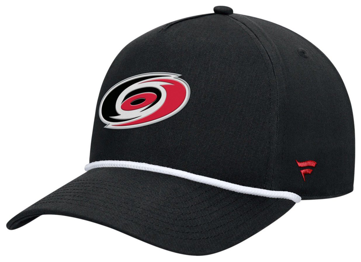 NHL Adult Carolina Hurricanes Black Rope Structured Adjustable Hat product image